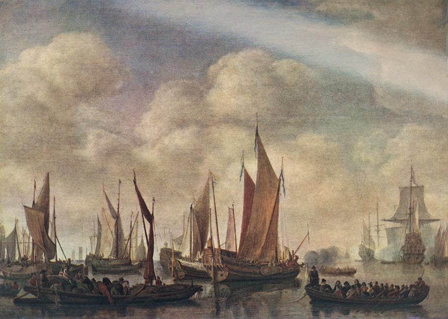 VLIEGER, Simon de Visit of Frederick Hendriks II to Dordrecht in 1646  jhtg